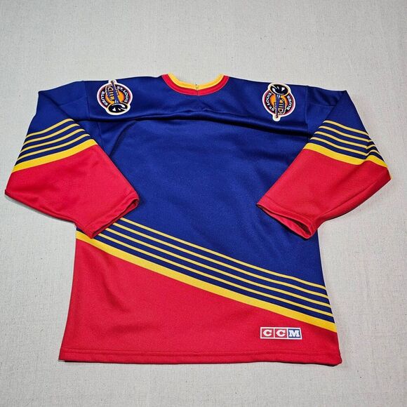 Vintage CCM Retro St. Louis Sewn Hockey Jersey Blues 90s Boys Size L/XL - Picture 2 of 8